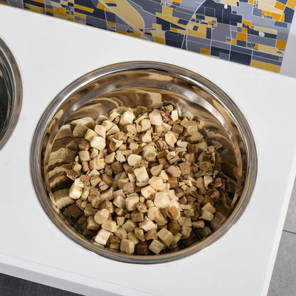 Purrfect Pet Kingdom - 6" Height Small Puppy Dog Feeding Station For Messy Pets, St - Elevated Feeders