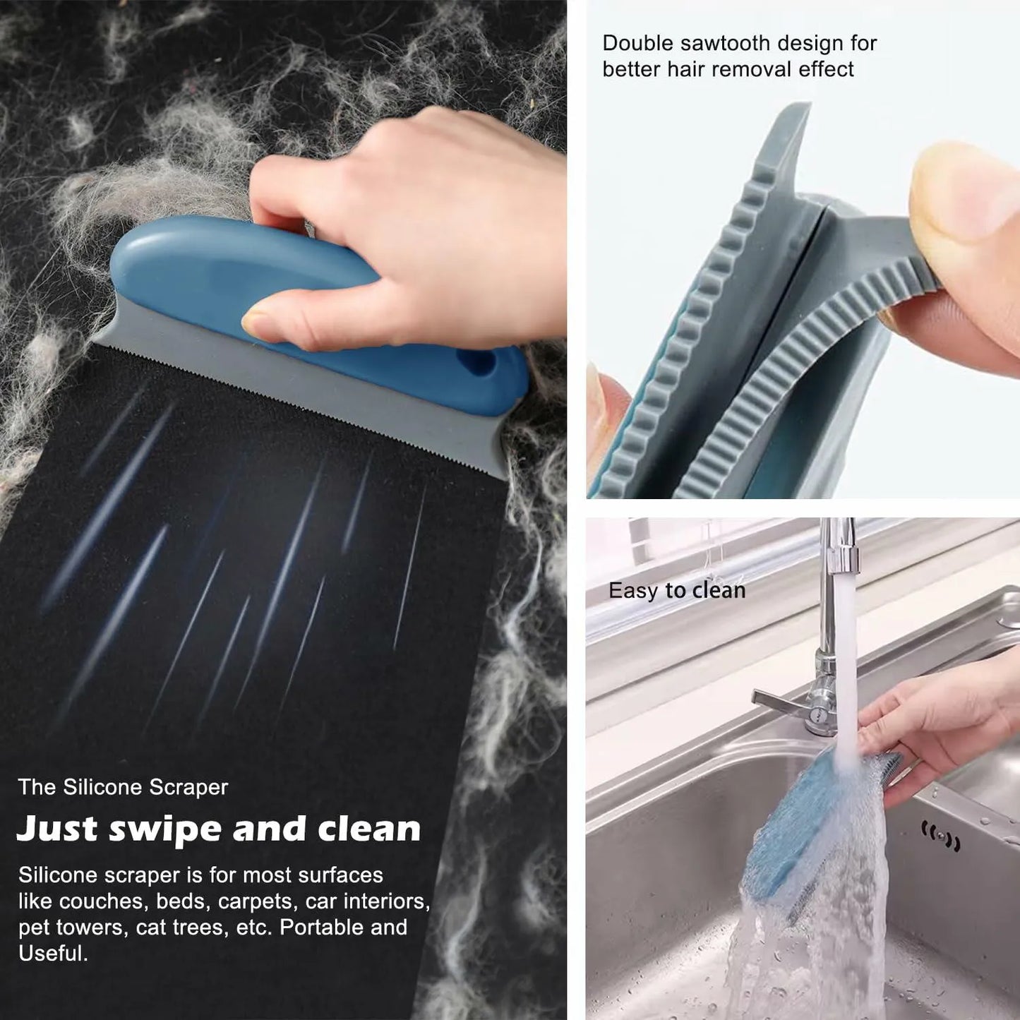 Purrfect Pet Kingdom® - airbee Pet Hair Remover 3-Pack Lint Shaver Cleaner Fur - Grooming Tools