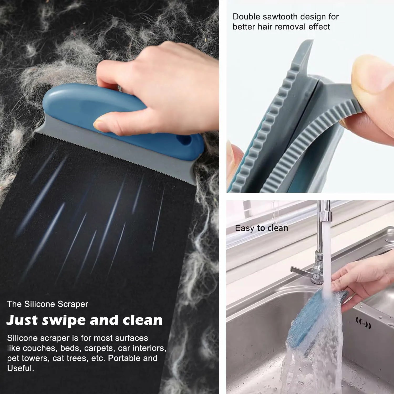 Purrfect Pet Kingdom® - airbee Pet Hair Remover 3-Pack Lint Shaver Cleaner Fur - Grooming Tools