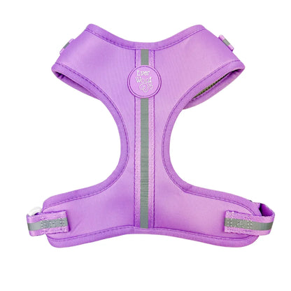 Purrfect Pet Kingdom® - Amethyst Reflective Large Dog Harness for Safe Daily Walks - Harnesses