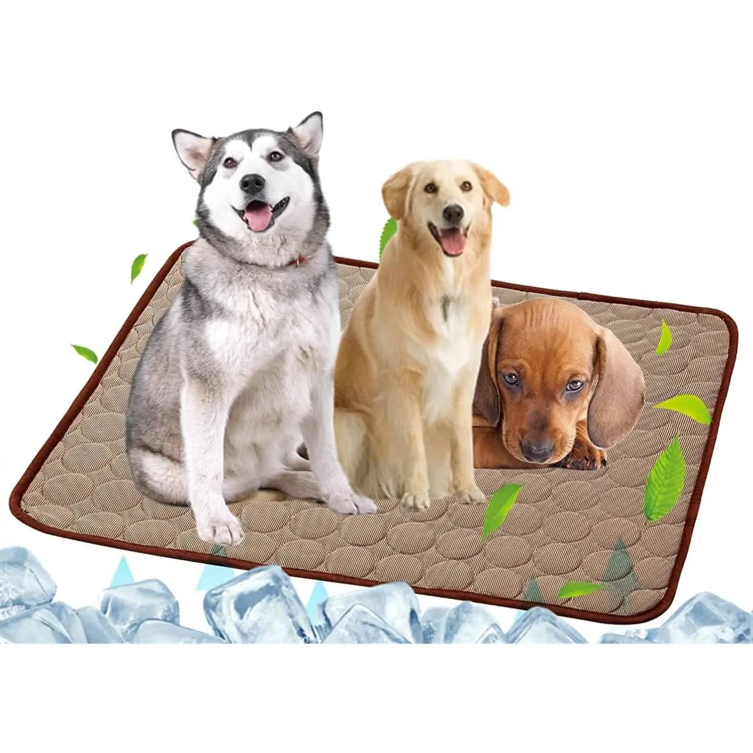 Purrfect Pet Kingdom® - Automatic Cooling Dog Mat Washable Pet Sleeping Blanket Mat - Pet Supplies