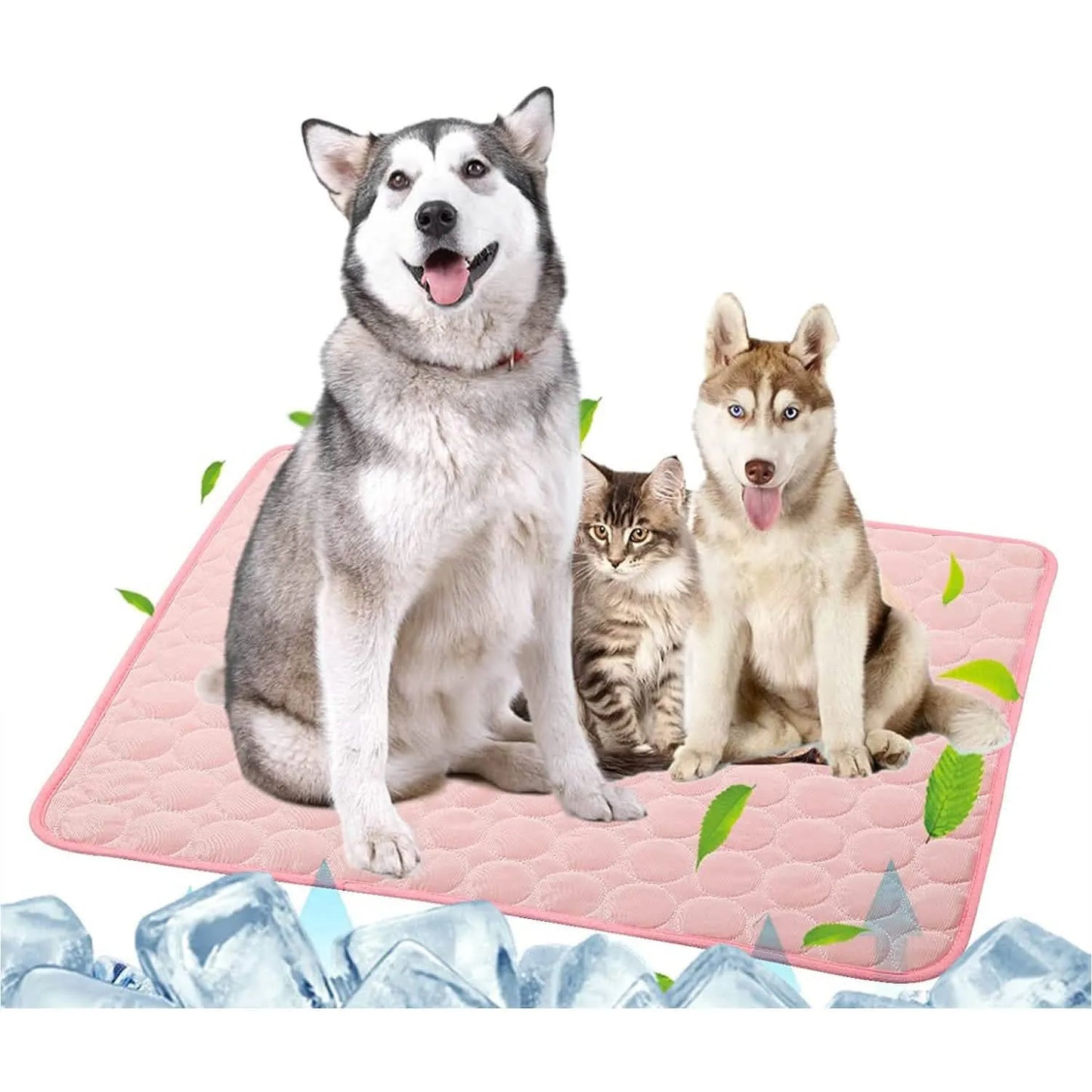 Purrfect Pet Kingdom® - Automatic Cooling Dog Mat Washable Pet Sleeping Blanket Mat