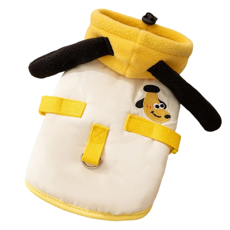 Purrfect Pet Kingdom® - Autumn And Winter Cat Hairless Warm Cartoon Embroidered - Pet Coats