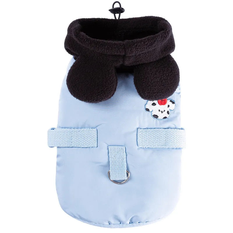 Purrfect Pet Kingdom® - Autumn And Winter Cat Hairless Warm Cartoon Embroidered - Pet Coats