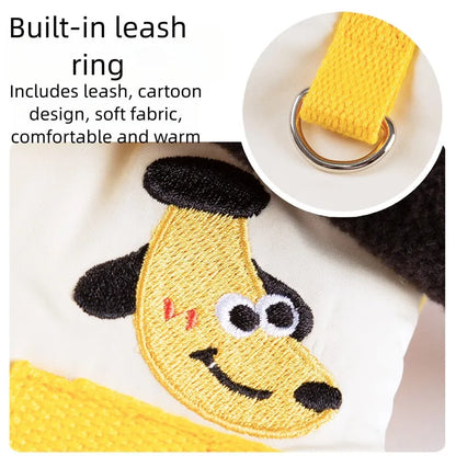 Purrfect Pet Kingdom® - Autumn And Winter Cat Hairless Warm Cartoon Embroidered - Pet Coats