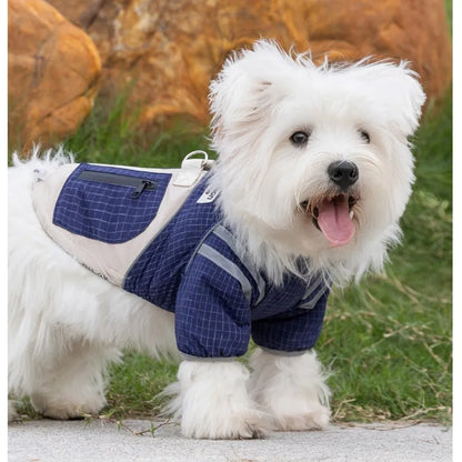 Purrfect Pet Kingdom® - Autumn And Winter Dog, Small And Medium-sized Dog, Checkered - Pet Coats