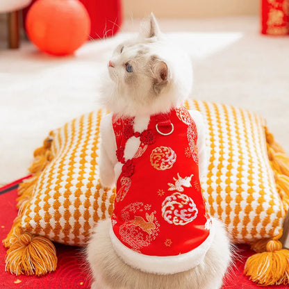 Purrfect Pet Kingdom® - Autumn And Winter New Year's Clothes For Cats And Dogs, - 4