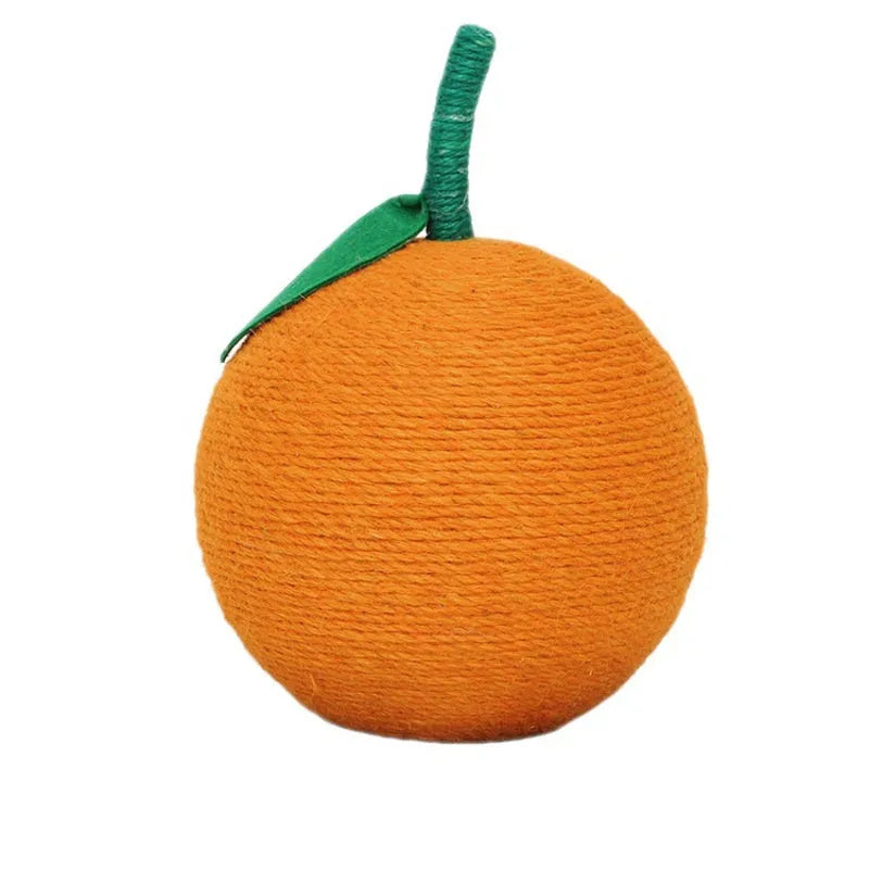 Purrfect Pet Kingdom® - Big Orange Cherry Cat Climbing Pet Fruit Toy - 0