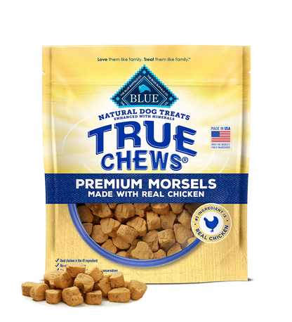 High-quality blue Buffalo True Chews Morsels Chicken dog treats by The Family Pet, 11oz, budget-friendly soft chews for dogs.