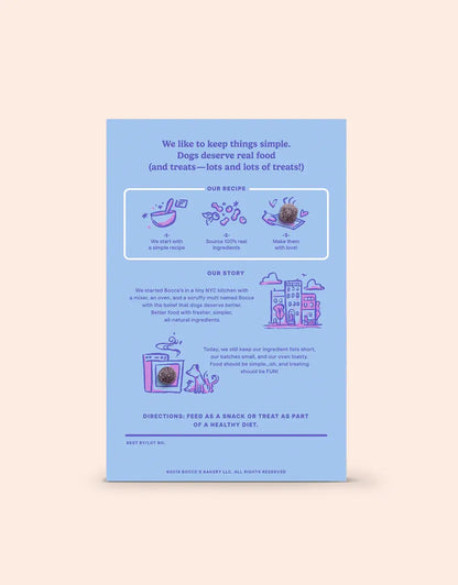 Purrfect Pet Kingdom® - Bocce's Crispies Peanut Butter and Blueberry Dog Treats - Dog Treats