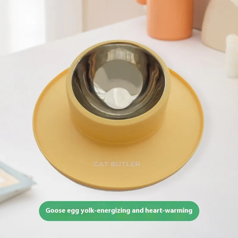 Purrfect Pet Kingdom® - Cat And Dog Bowl Silicone Stainless Steel Pet Non-slip - Bowls