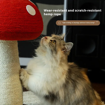 Purrfect Pet Kingdom® - Cat Climbing Frame Mushroom Sisal Cat Scratch Board No - Cat Scratchers