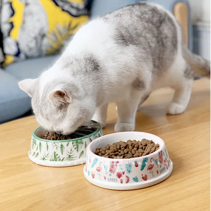 Purrfect Pet Kingdom® - Cat Daily Necessities Pet Bowl Ceramics - Bowls