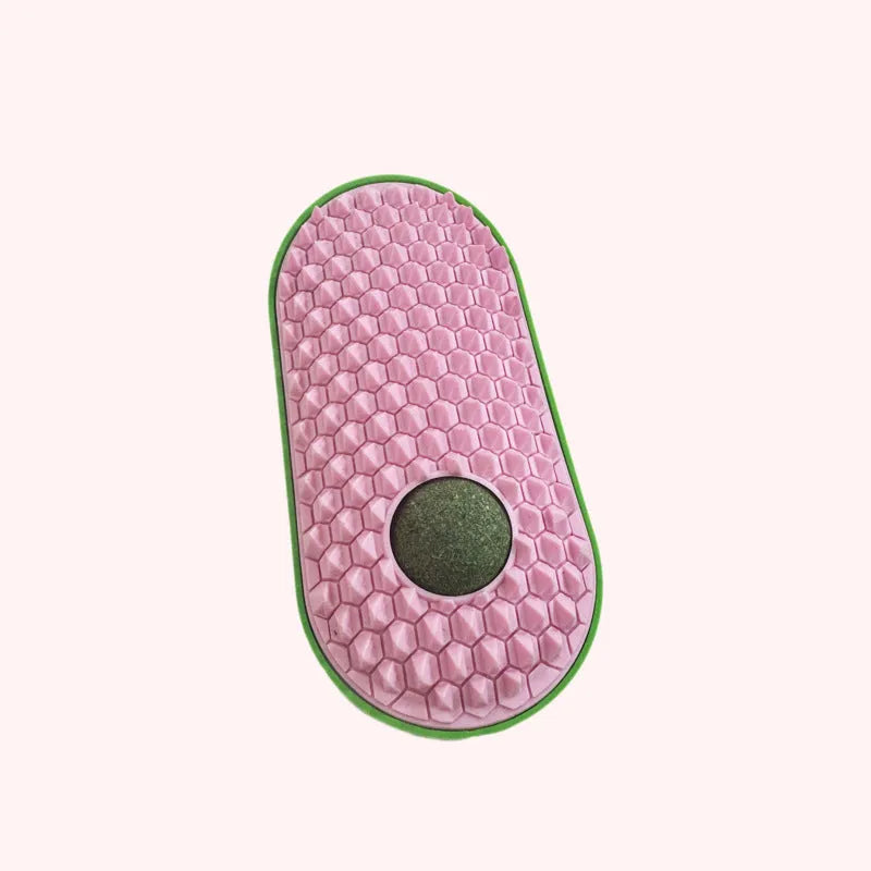 Purrfect Pet Kingdom® - Catnip Toys Balls That Stick On Wall Pet Massage Brush Cat - Catnip Toys