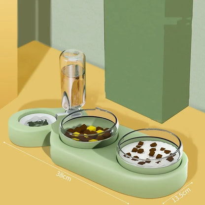 Purrfect Pet Kingdom® - Cats Dogs Pets Rice Bowls Automatic Water Bowls - Bowls