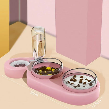 Purrfect Pet Kingdom® - Cats Dogs Pets Rice Bowls Automatic Water Bowls - Bowls