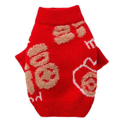 Purrfect Pet Kingdom® - Cats Keep Warm In Autumn And Winter, Full Of Good Fortune - Pet Sweaters