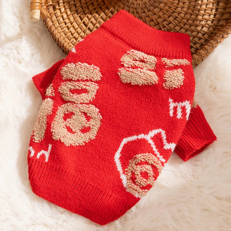 Purrfect Pet Kingdom® - Cats Keep Warm In Autumn And Winter, Full Of Good Fortune - Pet Sweaters