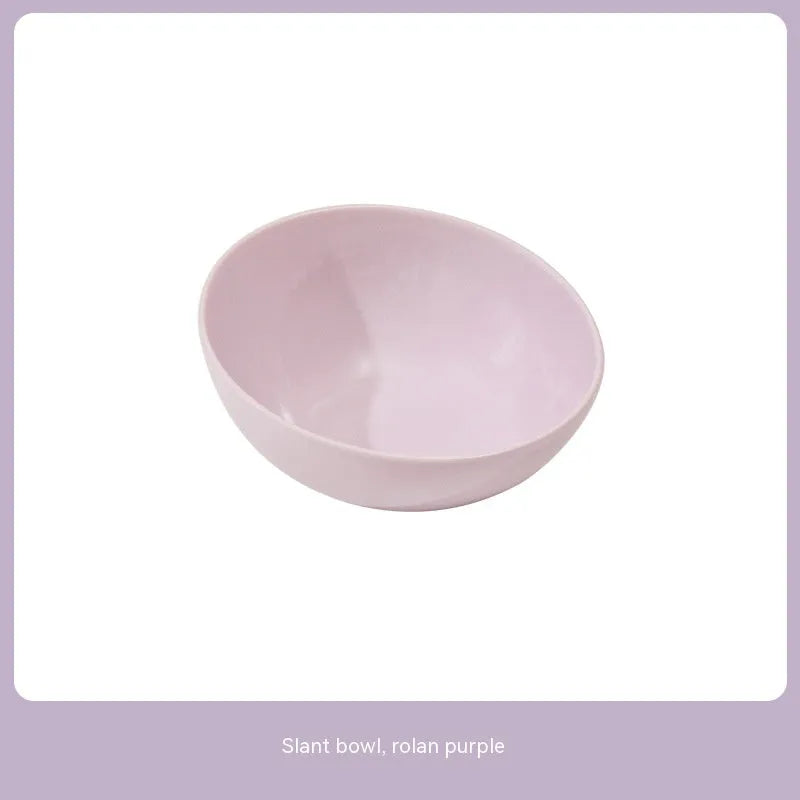 Purrfect Pet Kingdom - Ceramic Bevel Beveled Bowl Pet Cat Bowl - Cat Bowls & Feeders