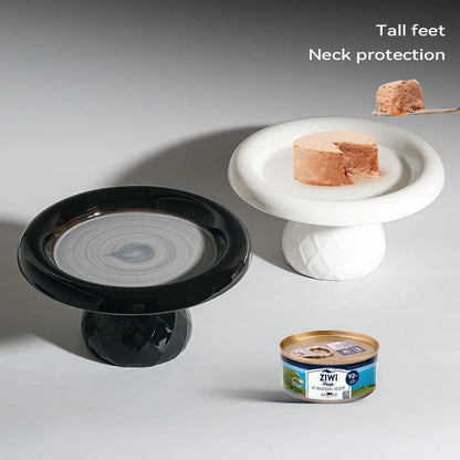 Purrfect Pet Kingdom - Ceramic Large-diameter Cat Bowl With Neck Protection, Not Ea - Cat Bowls & Feeders