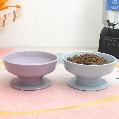 Purrfect Pet Kingdom® - Ceramic Pet Tall Bowl For Cervical Spine Protection - Bowls