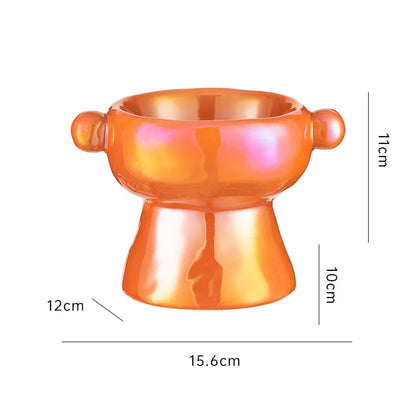 Purrfect Pet Kingdom® - Ceramic Protection Cervical Vertebra Cat Food Basin - Bowls