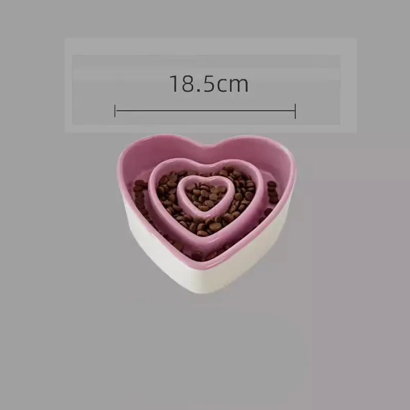 Purrfect Pet Kingdom® - Ceramic Slow Food Bowl For Small And Medium Dogs Slow - Bowls