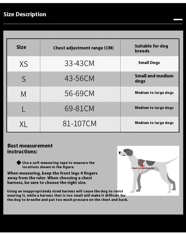 Purrfect Pet Kingdom® - Chest Strap Camouflage Reflective Explosion-proof Dog - Dog Harness