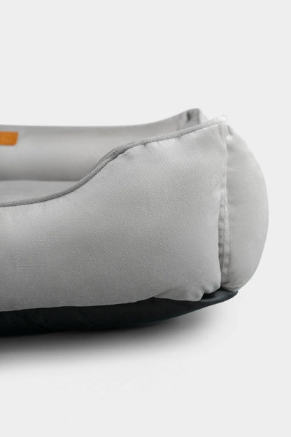 Purrfect Pet Kingdom® - Chester & Lee | Classic Velvet Sleeper Dog Bed Gray - Dog Beds