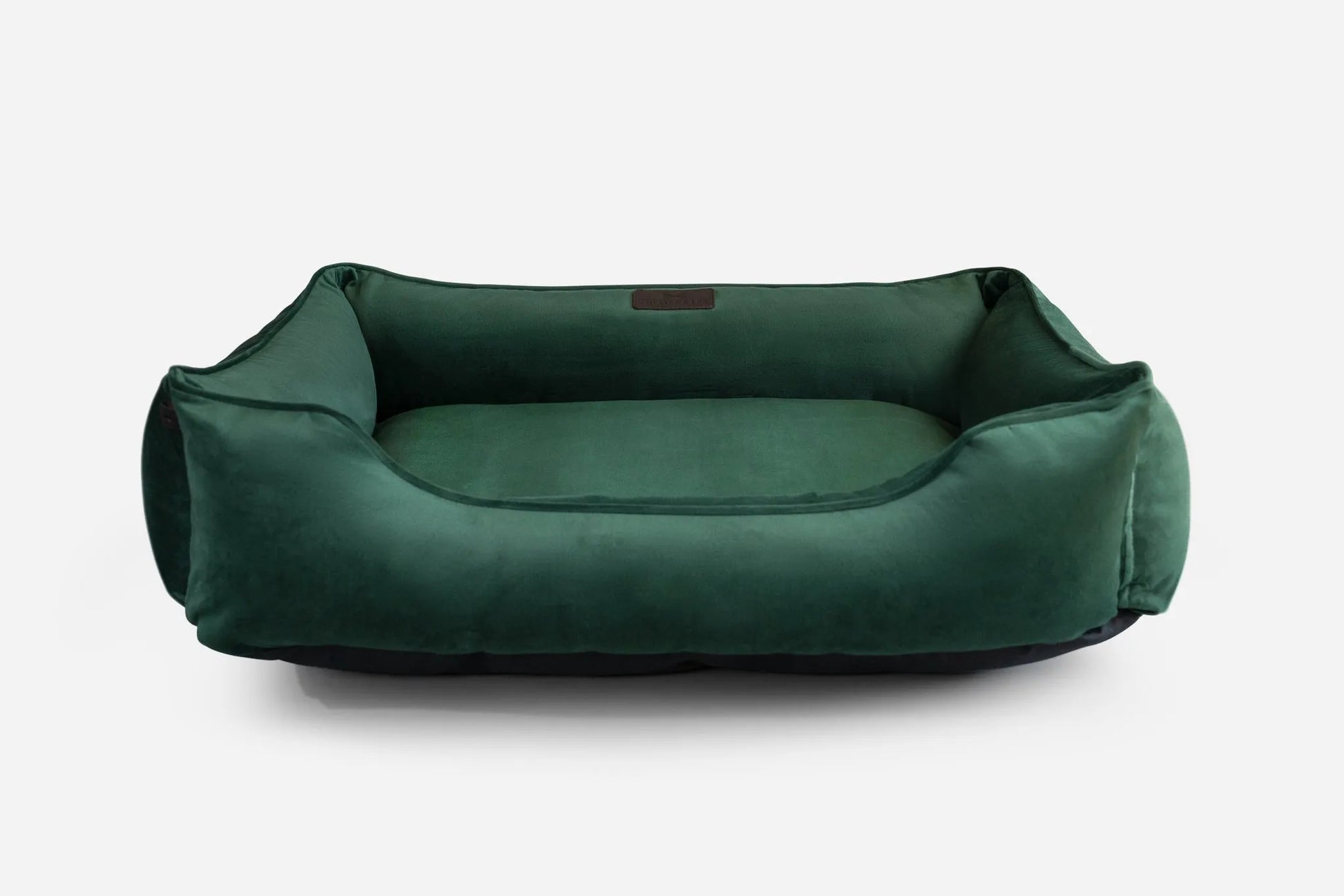 Purrfect Pet Kingdom® - Chester & Lee | Classic Velvet Sleeper Dog Bed Green - Dog Beds