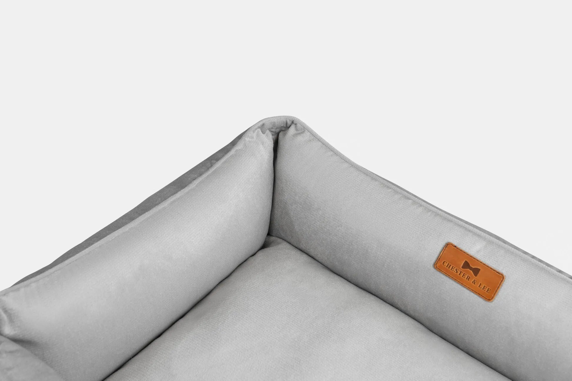 Purrfect Pet Kingdom® - Chester & Lee | Classic Velvet Sleeper Dog Bed Gray - Beds