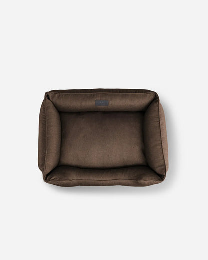 Purrfect Pet Kingdom® - Chester & Lee | Cotton Sleeper Dog Bed Brown - Dog Beds