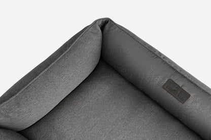 Purrfect Pet Kingdom® - Chester & Lee | Cotton Sleeper Dog Bed Gray - Dog Beds