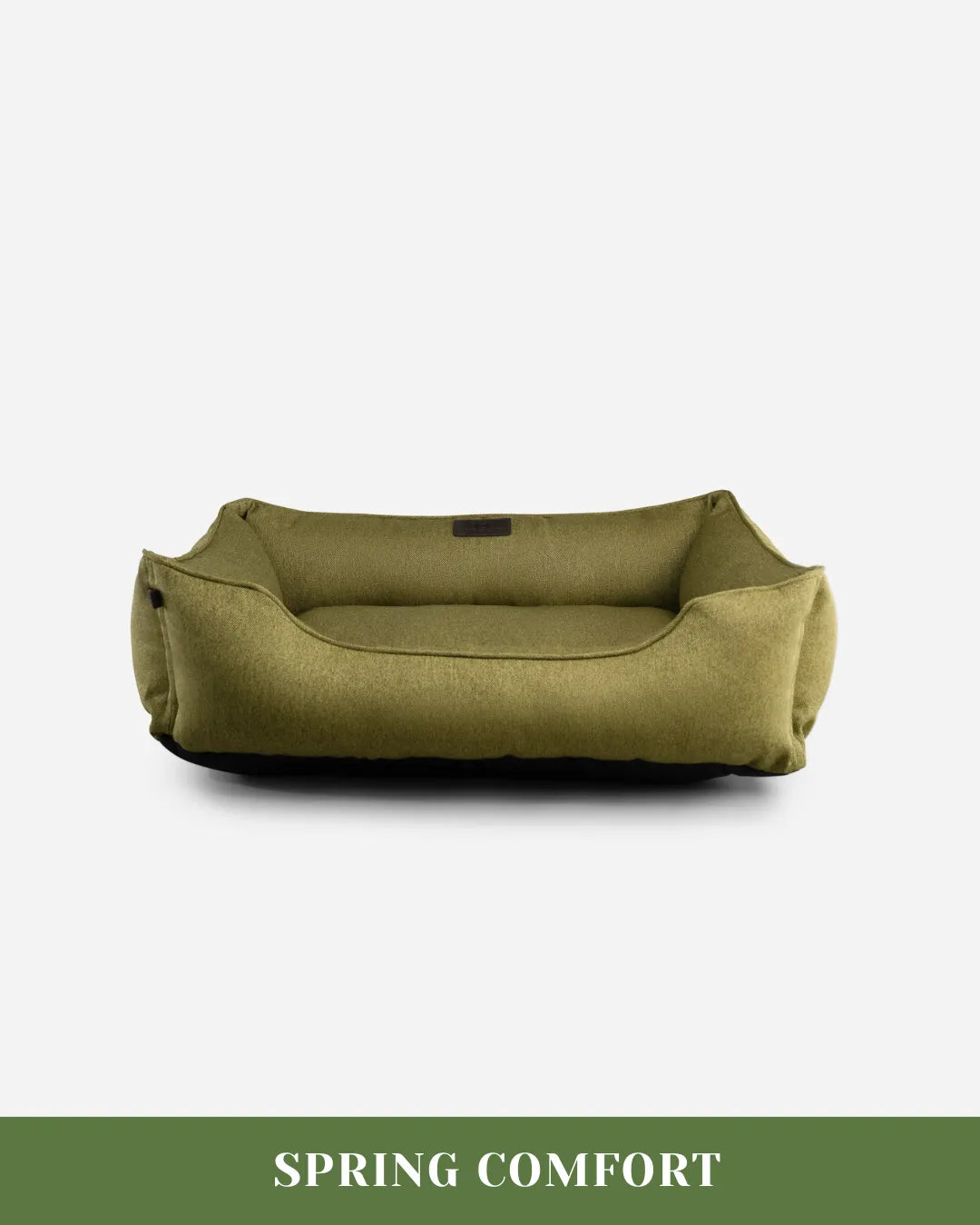 Purrfect Pet Kingdom® - Chester & Lee | Cotton Sleeper Dog Bed Olive - Dog Beds