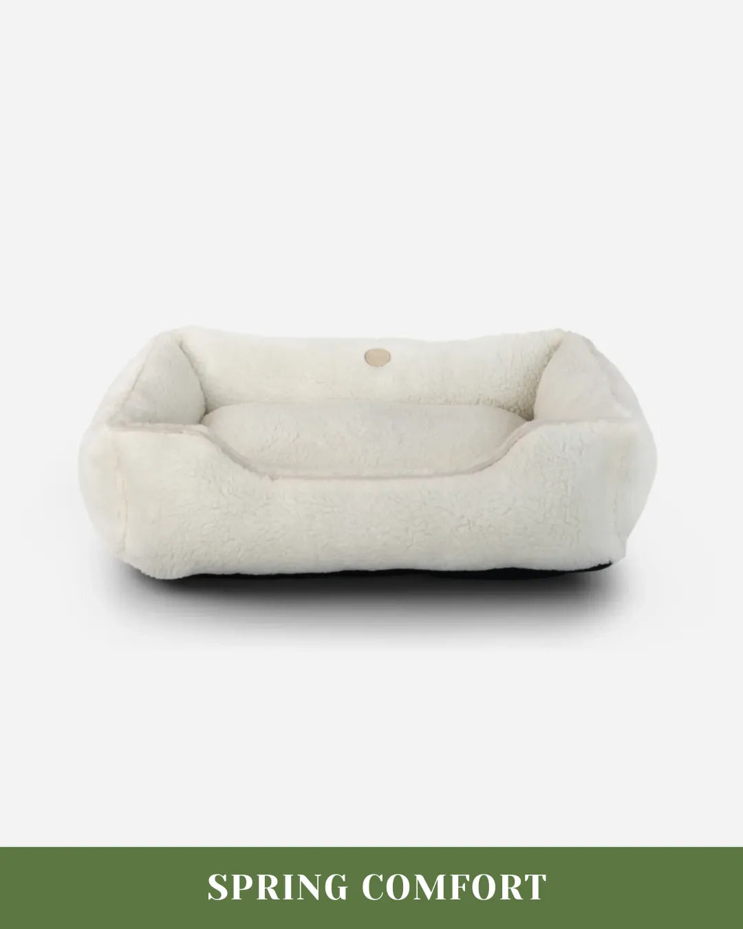 Purrfect Pet Kingdom® - Chester & Lee | Furry Sleeper Dog Bed Beige - Dog Beds