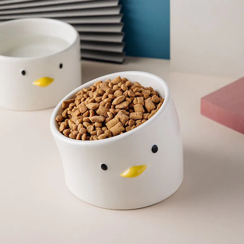 Purrfect Pet Kingdom® - Chickens With Crooked Necks And High Feet Prevent Cats From - Bowls