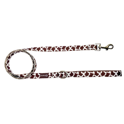 Purrfect Pet Kingdom - Chocolate Cow Leash - Dog Leashes