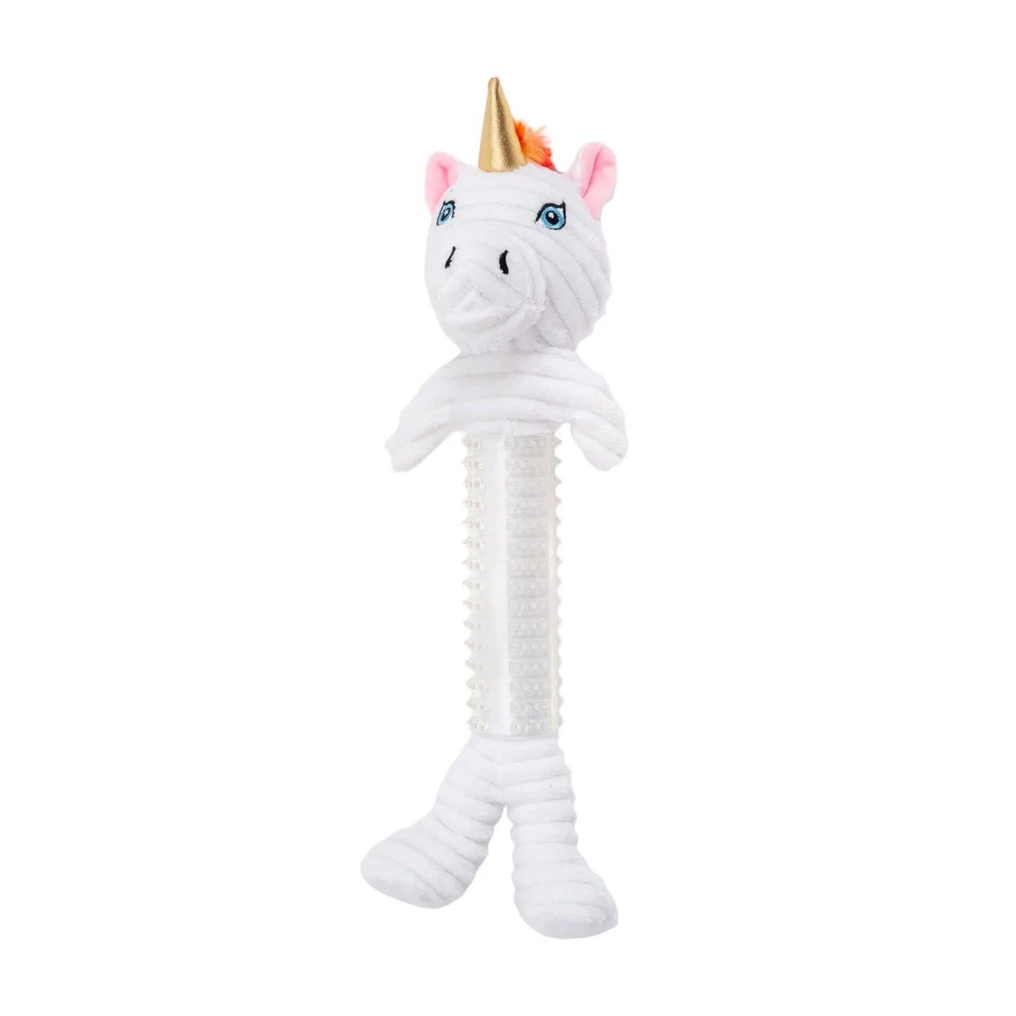 Purrfect Pet Kingdom Country Living Skinny Unicorn Dog toy in vibrant colors, perfect for playful pups, priced at $15.99.