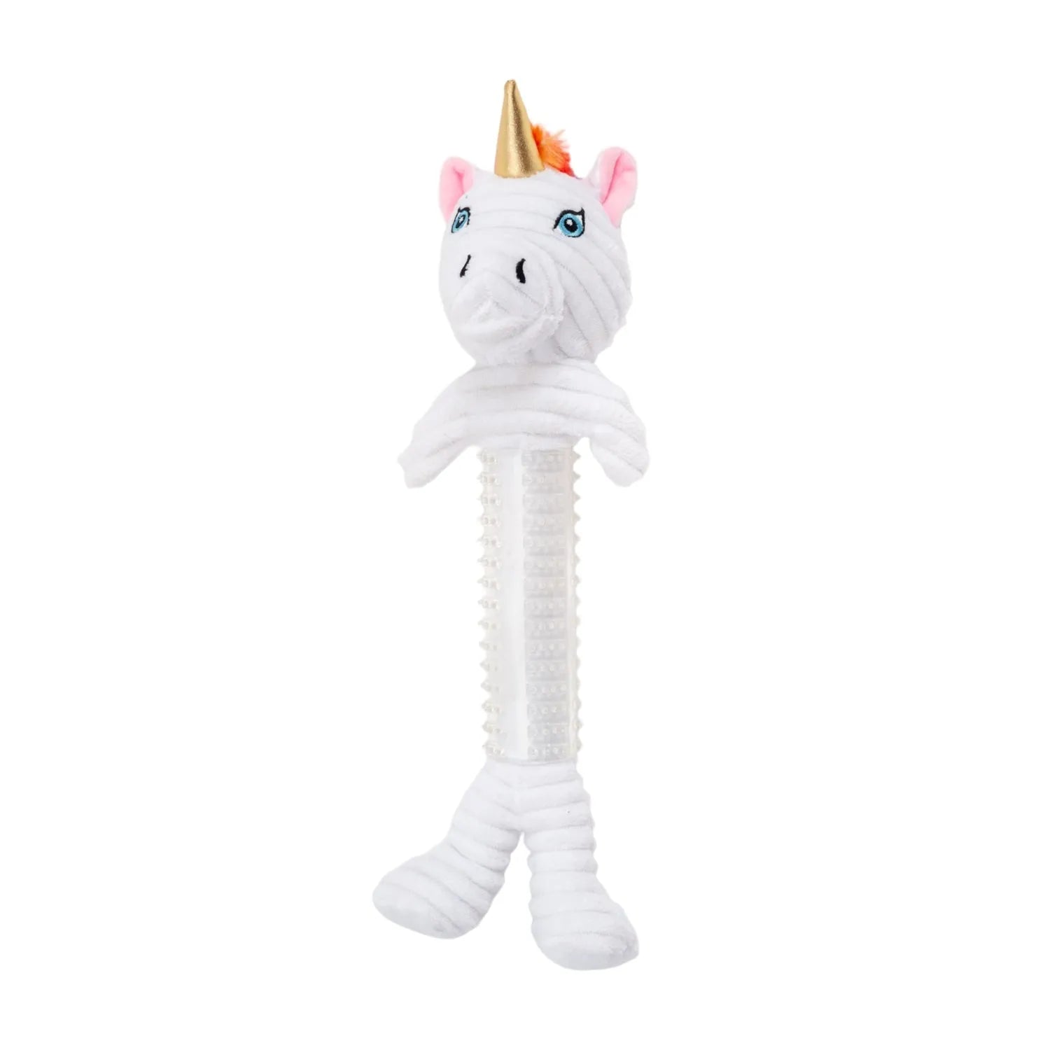 Purrfect Pet Kingdom Country Living Skinny Unicorn Dog toy in vibrant colors, perfect for playful pups, priced at $16.99.
