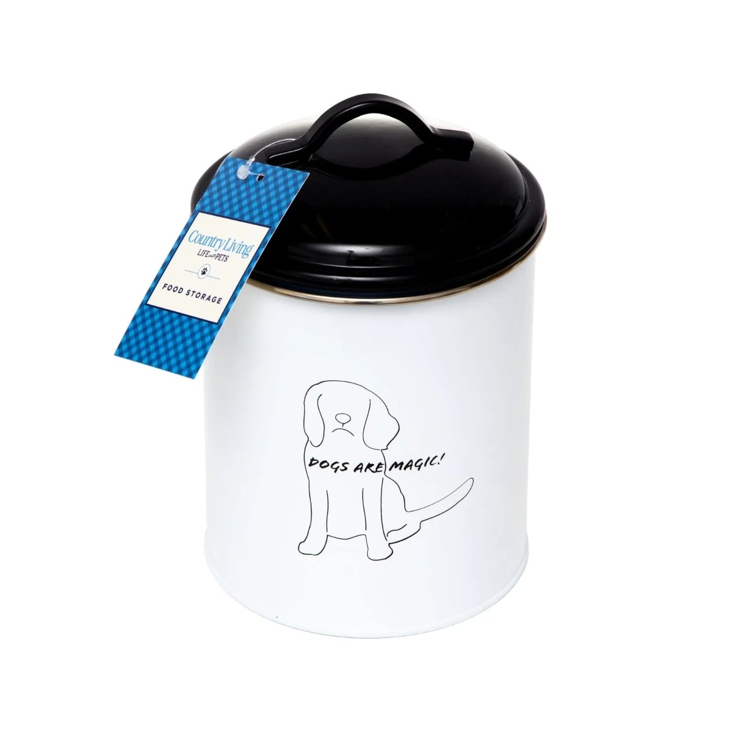Purrfect Pet Kingdom Country Living Treat Canister 3pk in assorted colors, ideal for cat and dog treats, priced at $36.99.