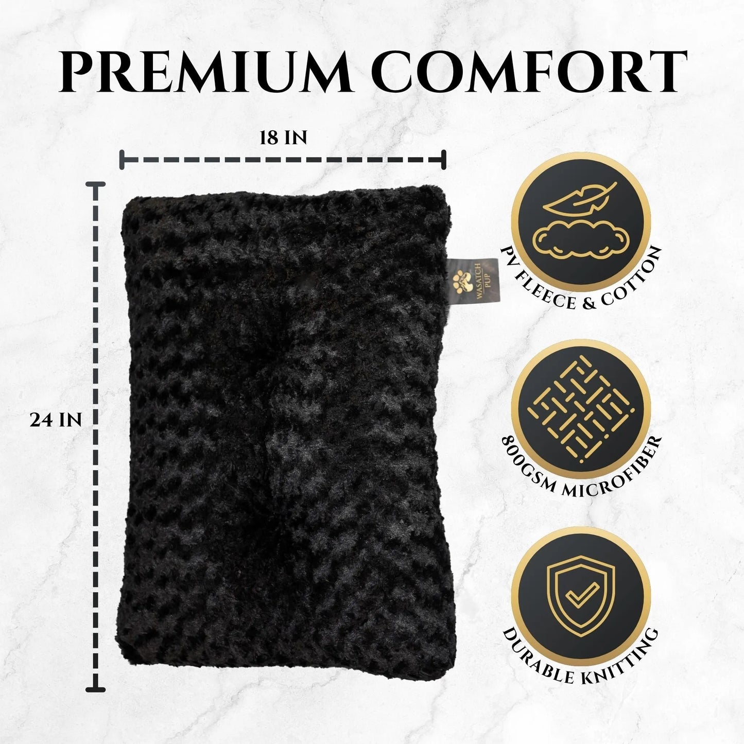 Purrfect Pet Kingdom - Cozy Canine Plush Dog Bed - Product