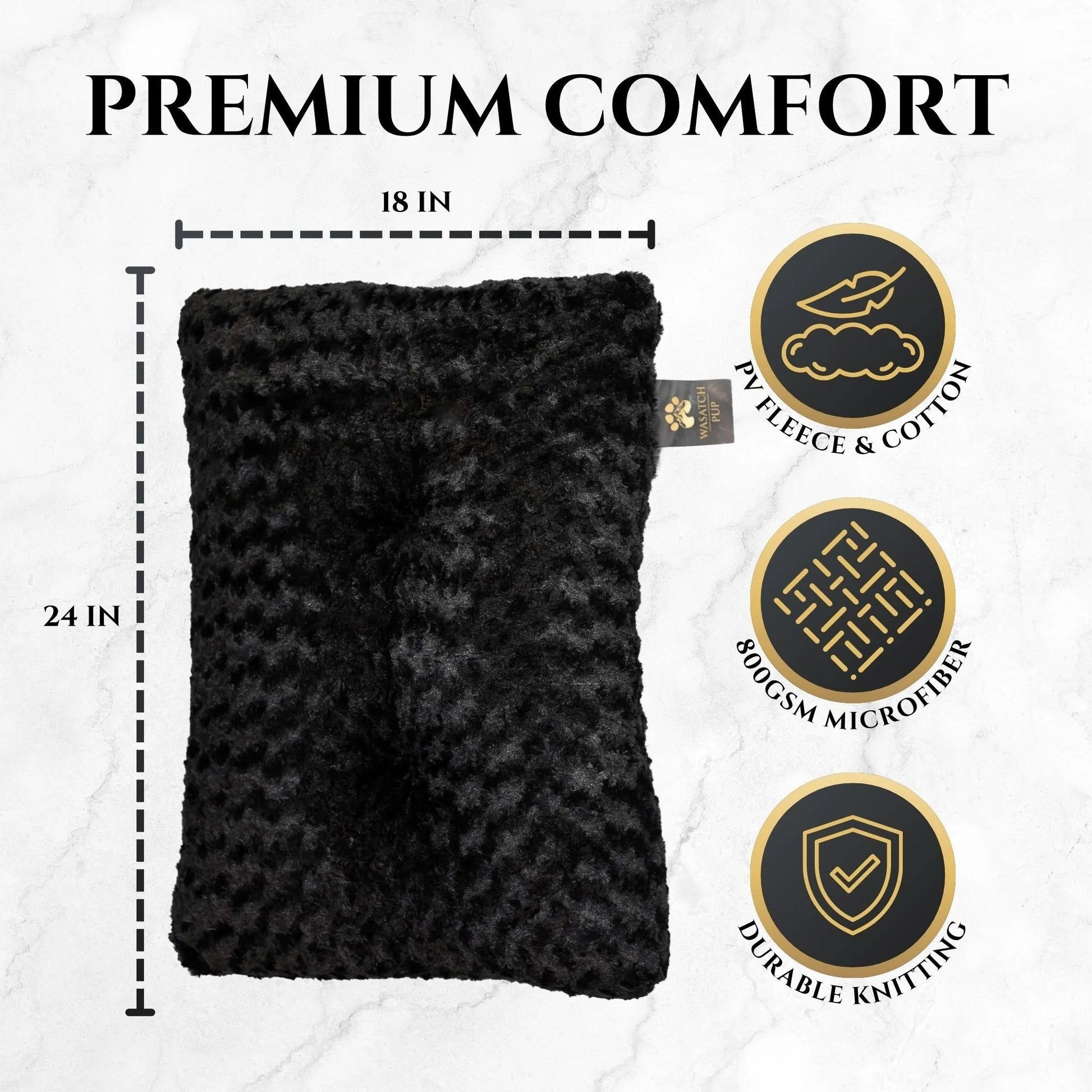 Purrfect Pet Kingdom - Cozy Canine Plush Dog Bed - Product