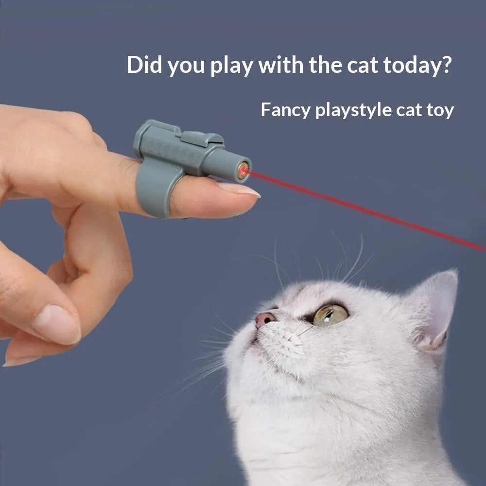 Purrfect Pet Kingdom® - Creative New Ring-style Laser Cat Teaser Rod - Cat Toys