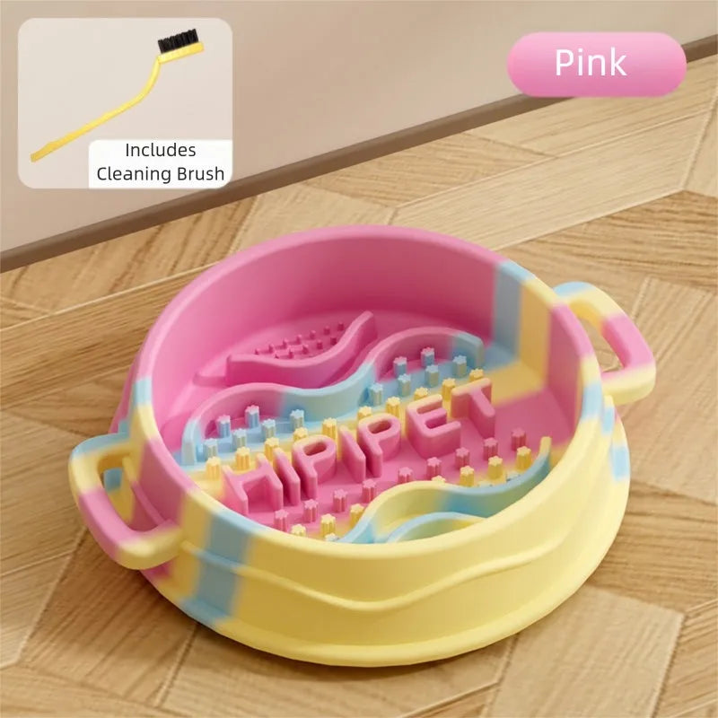 Purrfect Pet Kingdom® - Cross-border Dog Bowl, Double-ear Handle Silicone Slow Food - 4