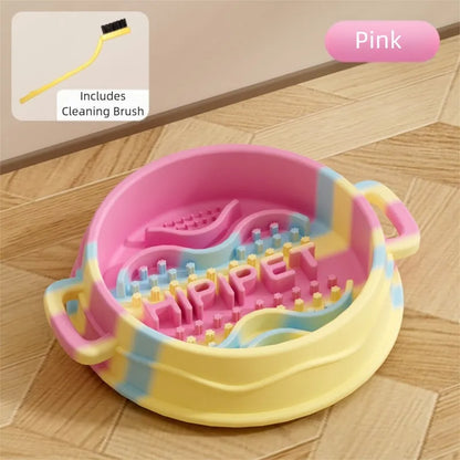 Purrfect Pet Kingdom® - Cross-border Dog Bowl, Double-ear Handle Silicone Slow Food - 4