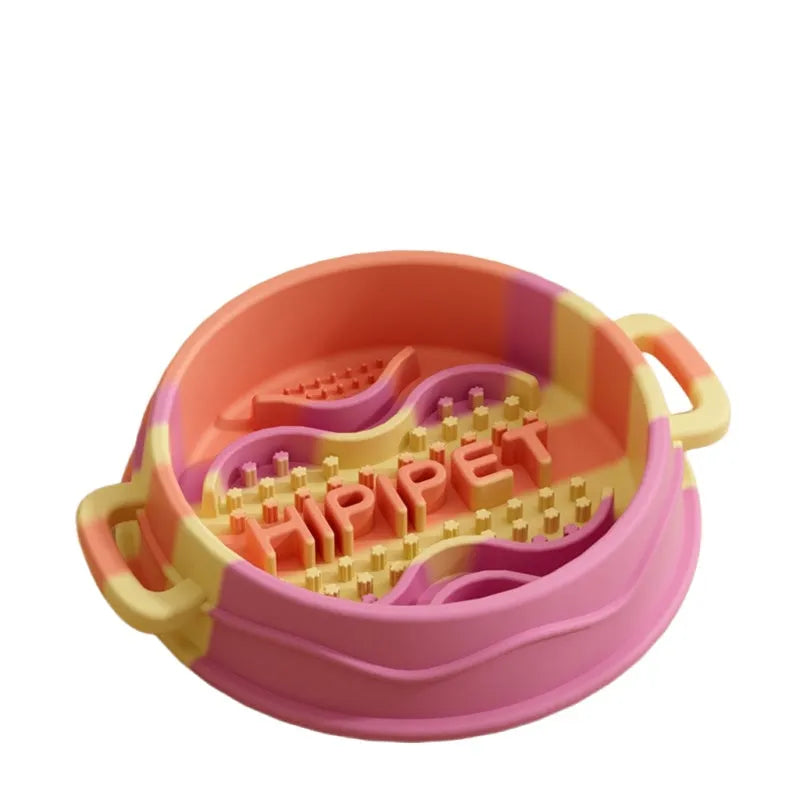 Purrfect Pet Kingdom® - Cross-border Dog Bowl, Double-ear Handle Silicone Slow Food - 4