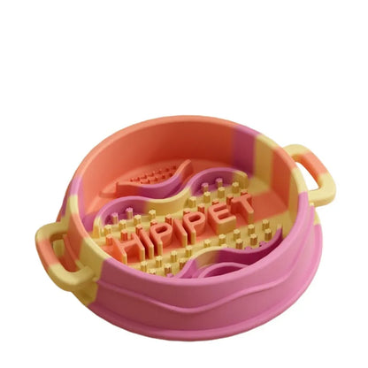 Purrfect Pet Kingdom® - Cross-border Dog Bowl, Double-ear Handle Silicone Slow Food - 4