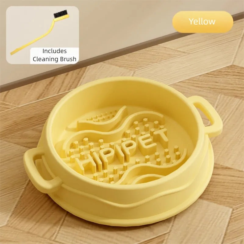 Purrfect Pet Kingdom® - Cross-border Dog Bowl, Double-ear Handle Silicone Slow Food - 4