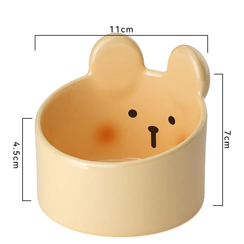 Purrfect Pet Kingdom® - Cute Small Pet Ceramic Bowl Cat Food Bowl Dog Bowl Cat Food - 4