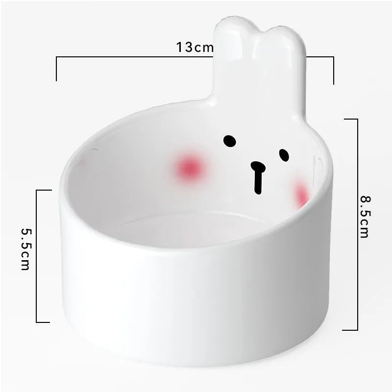 Purrfect Pet Kingdom® - Cute Small Pet Ceramic Bowl Cat Food Bowl Dog Bowl Cat Food - 4